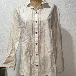 NWT Off White and Metallic Gold MSquare by NEETU MALIK sz 0 S M